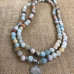 Wear it as a necklace or bracelet Mala